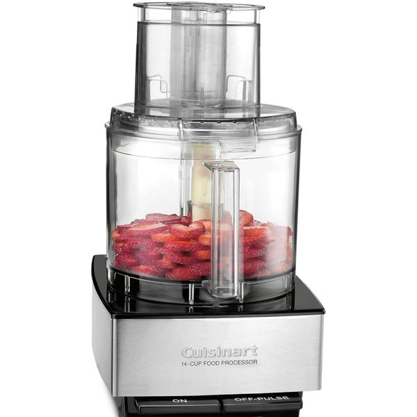 Cuisinart Food Processor 14-Cup Vegetable Chopper for Mincing, Dicing, Shredding, Puree & Kneading Dough, Stainless Steel, DFP-14BCNY
