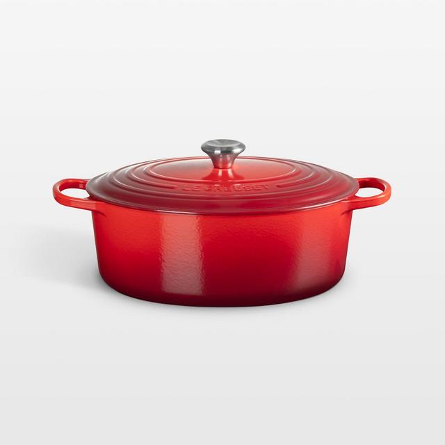 Le Creuset Signature ® 8-Qt. Cerise Enameled Cast Iron Oval Dutch Oven