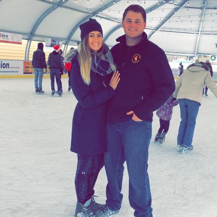 Ice skating in downtown Castle Rock, CO