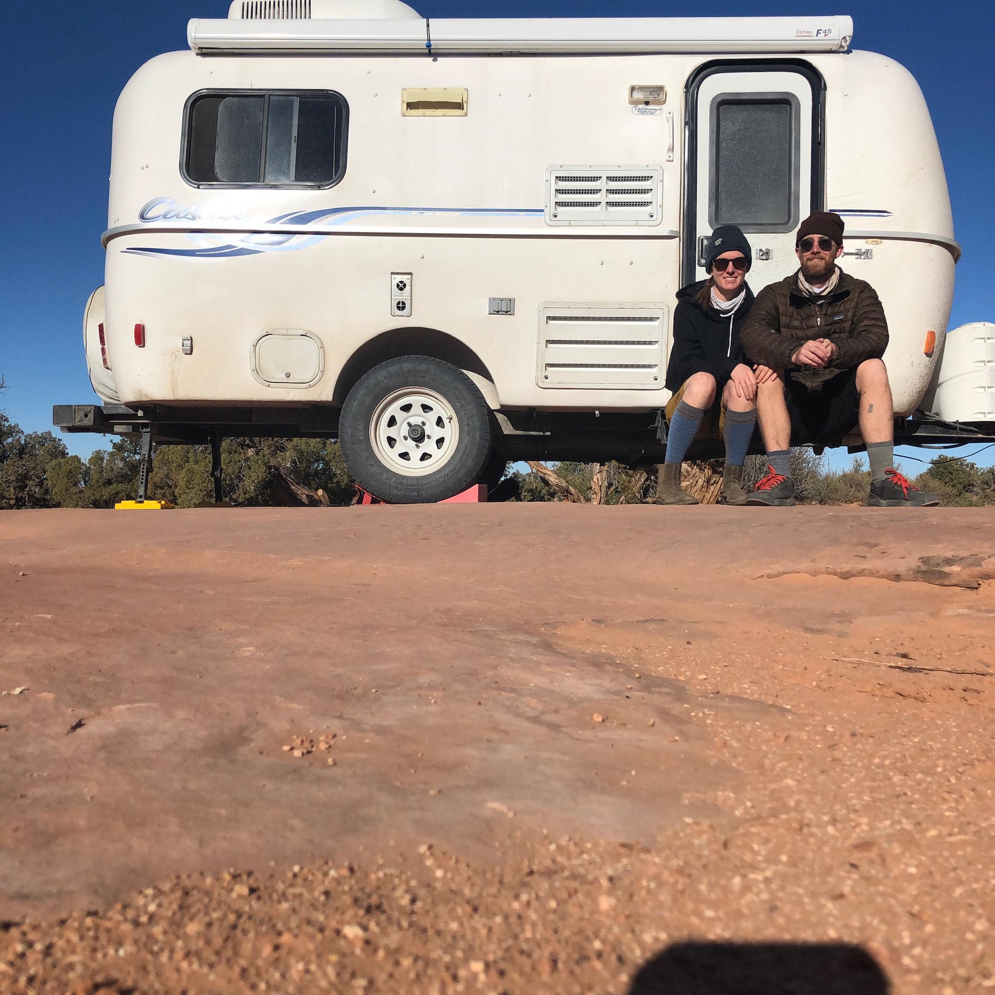 Somewhere in Utah. Roadtripping around with the dogs in the Casita, Nov 2020.