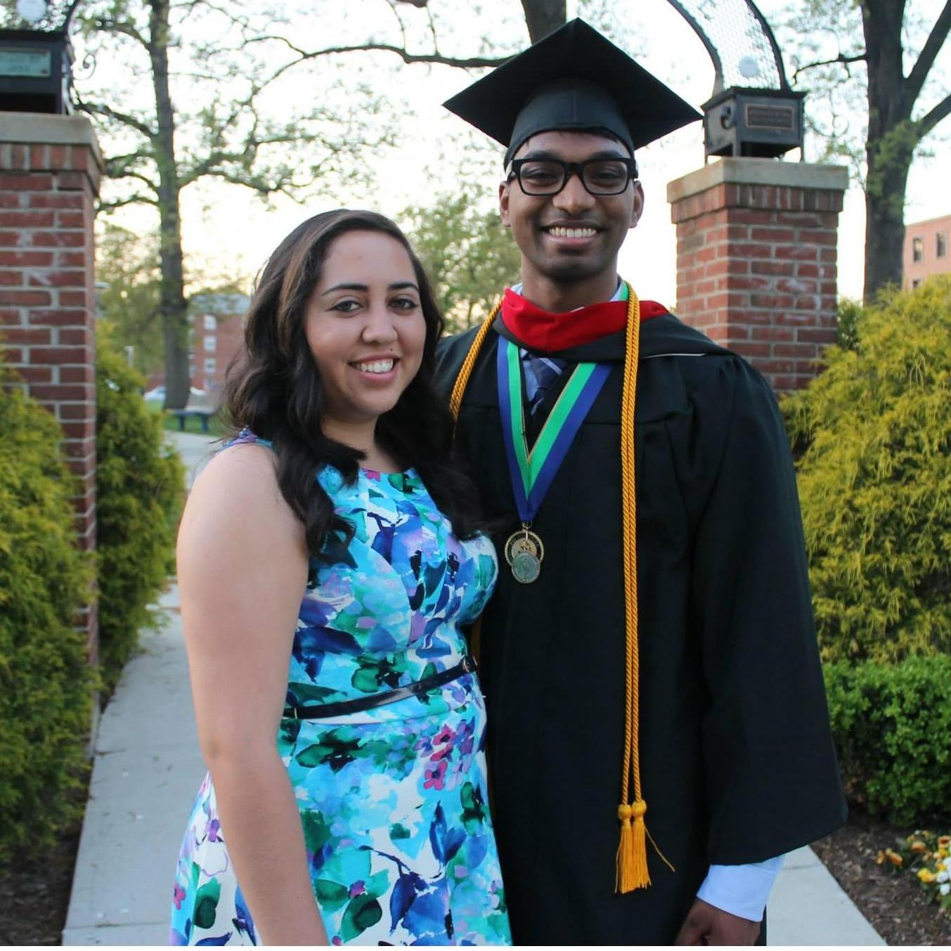 At Vic's graduation