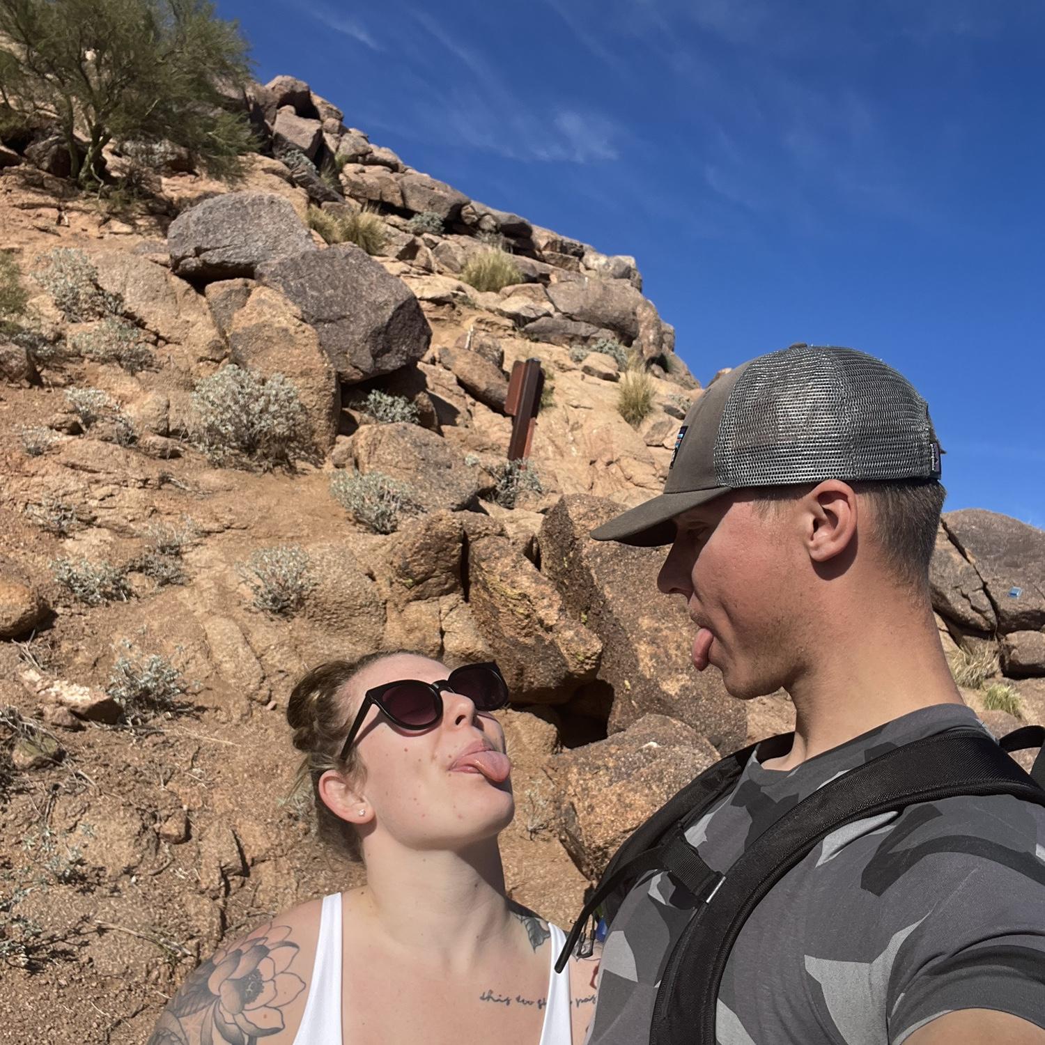 Our first vacation to Arizona only 2 months after knowing each other