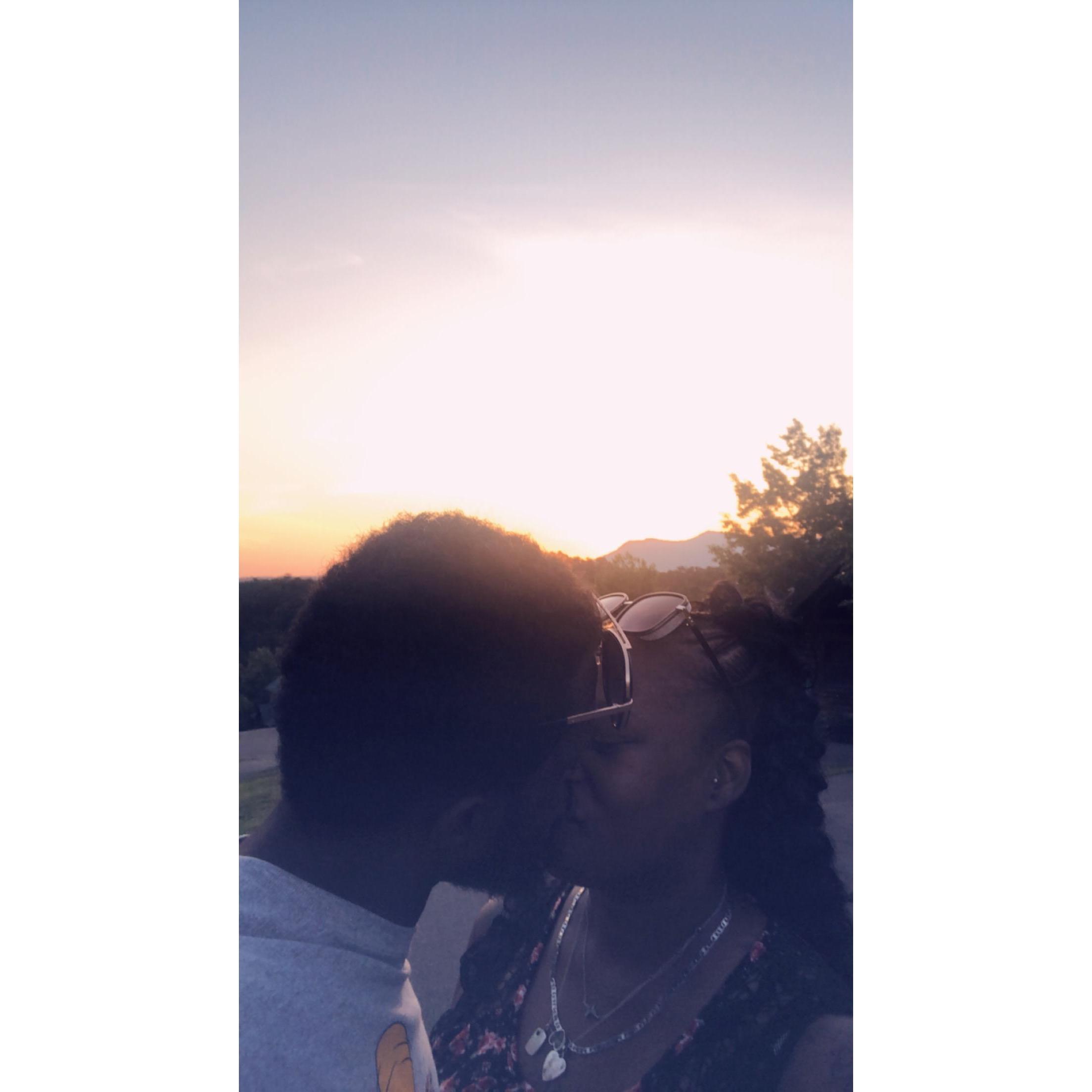 Our sunset kiss