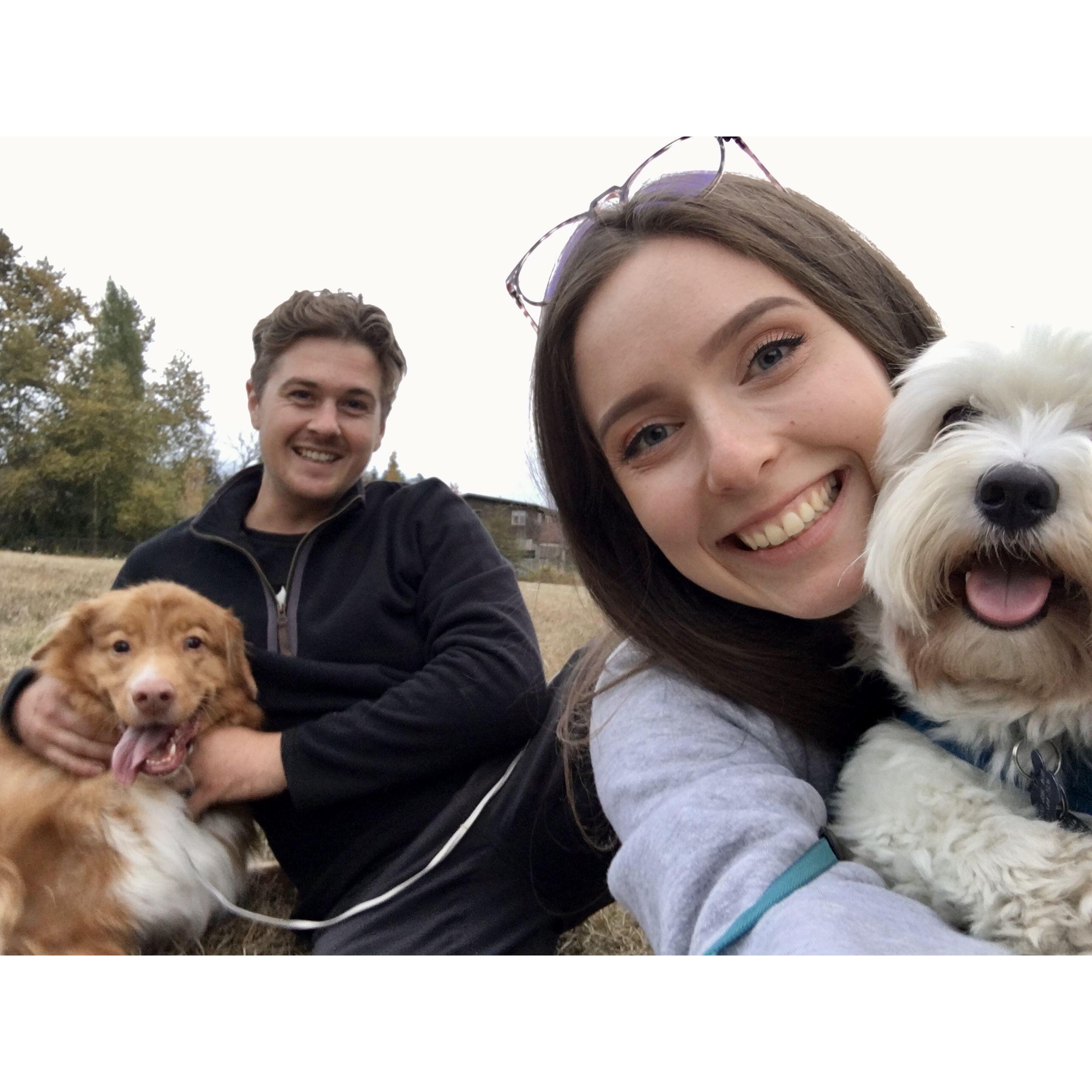 At the dog park