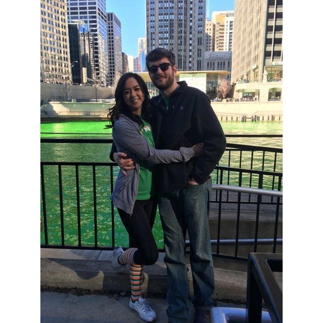 Mike and Katelyn did long distance for 3 1/2 years. It was so fun having two places to explore! St. Patrick's day celebrated in Chicago.
