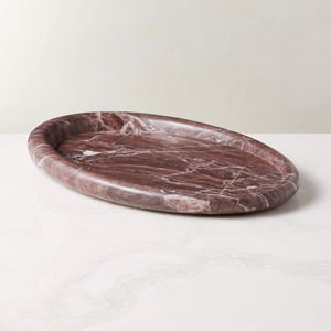 Red Marble Serving Tray