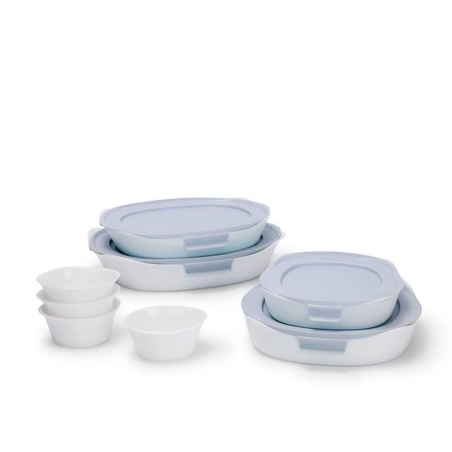 Rubbermaid DuraLite Glass Bakeware, 12pc Set, Baking Dishes, Casserole Dishes, and Ramekins, Assorted Sizes