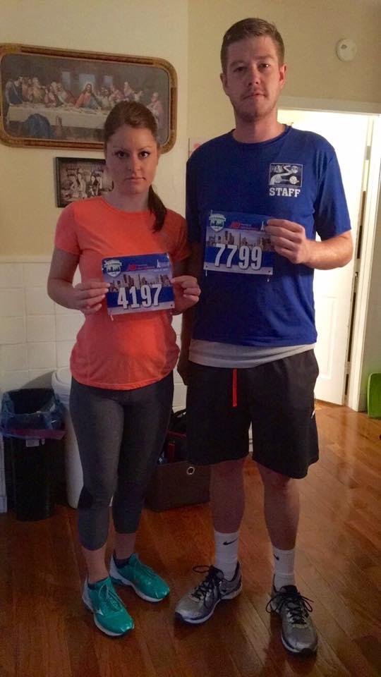 The excitement builds for our first half marathon.