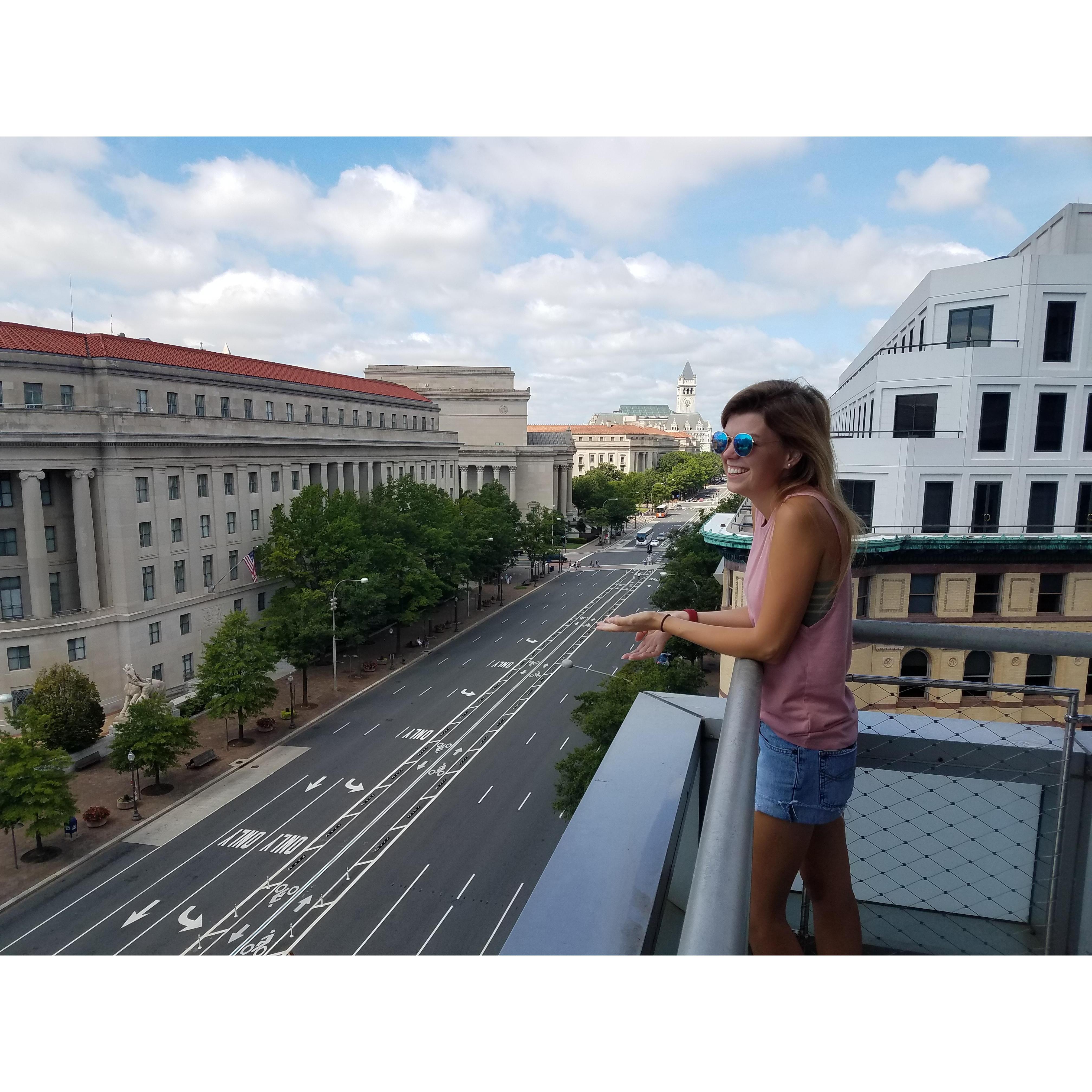 Washington D.C, from the Newseum.
-Labor Day, 2018
