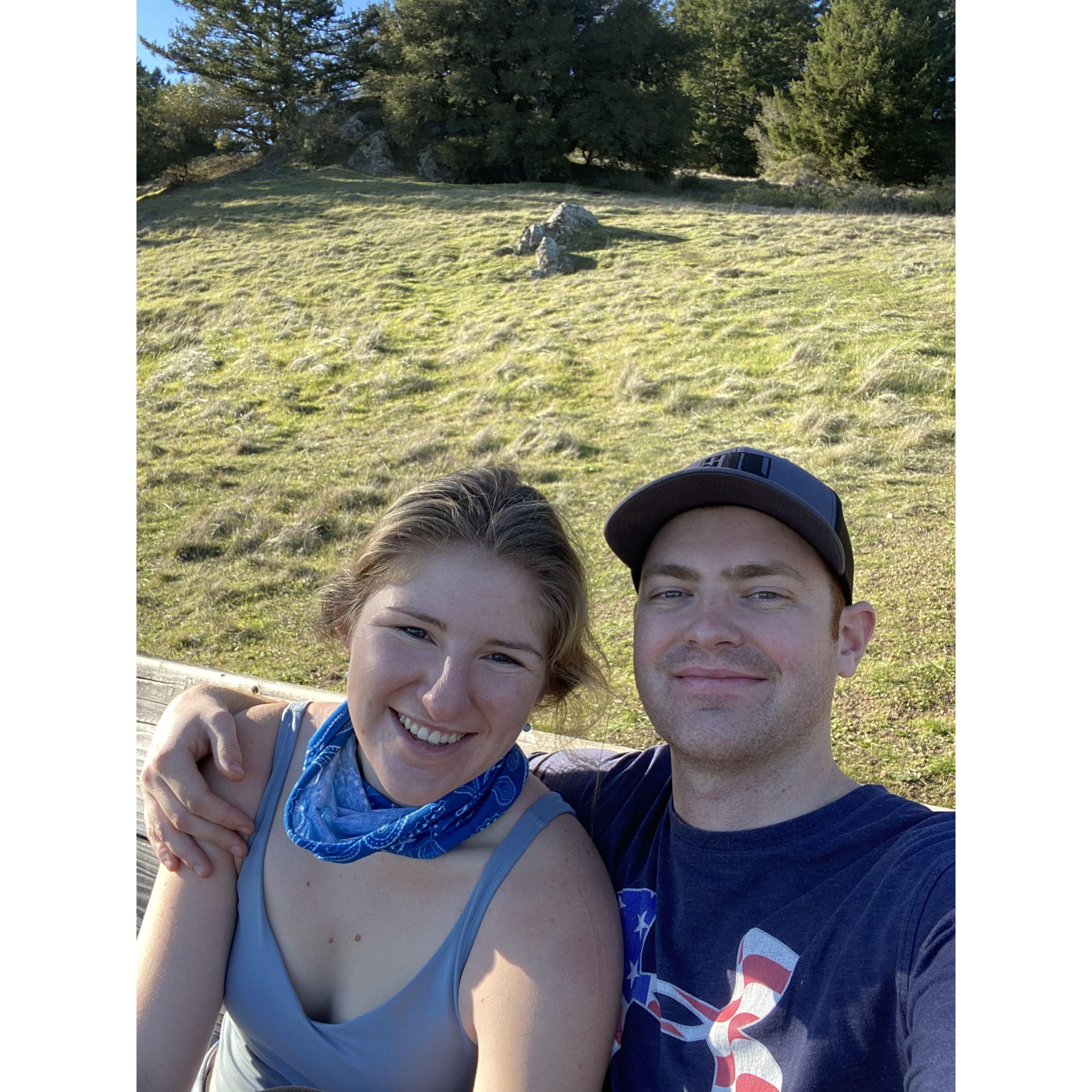 Official first photo taken at Sierra's favorite place, Mt. Tam.