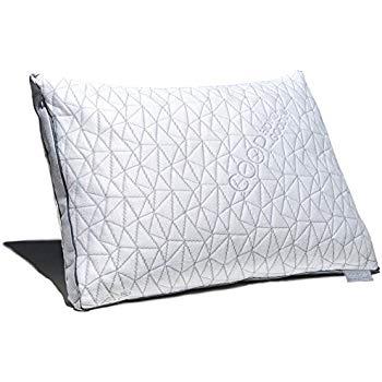Coop Home Goods - Eden Shredded Memory Foam Pillow with Cooling Zippered Cover and Adjustable Hypoallergenic Gel Infused Memory Foam Fill - King