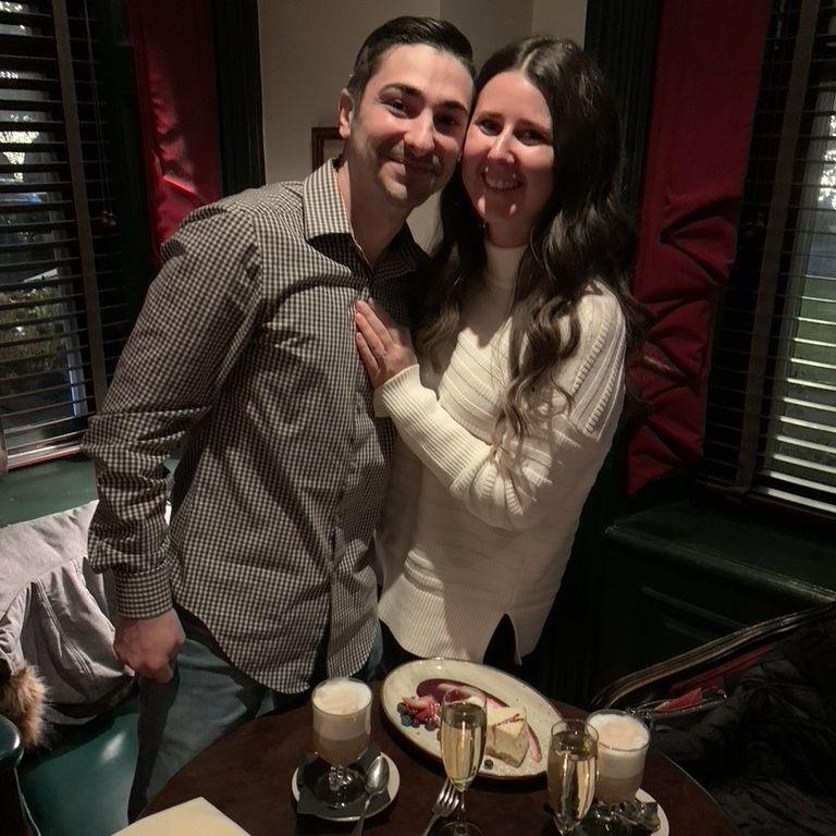 The night we got engaged!