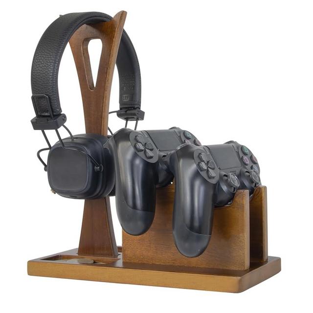 Gamer Gifts for Men Gaming Controller Organizer with Headphone Holder & Game Controller Stand - Unique Gift Idea for Teenage Boy, Husband, Boyfriend, Game Lover, Game Room Decor, Gaming Accessory