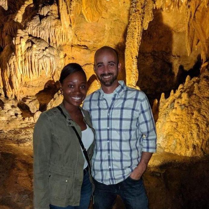 Exploring Luray Caverns Virginia. July 2019.