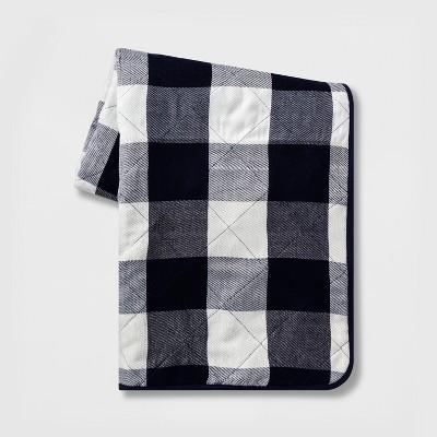 Gingham Picnic Blanket Blue/White - Threshold™