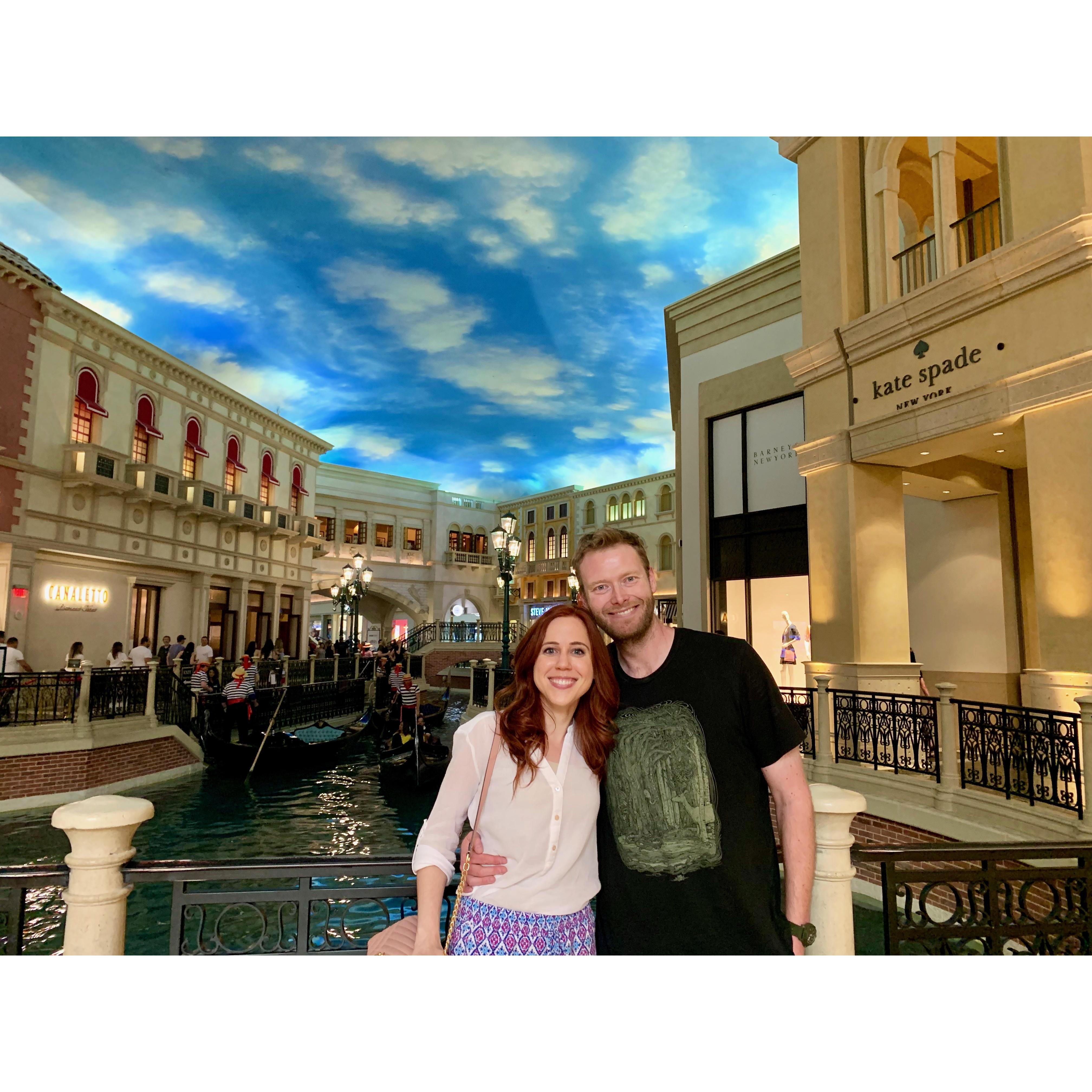 At the Grand Canal on my belated birthday vacation to Las Vegas. Photo taken on July 19, 2019.