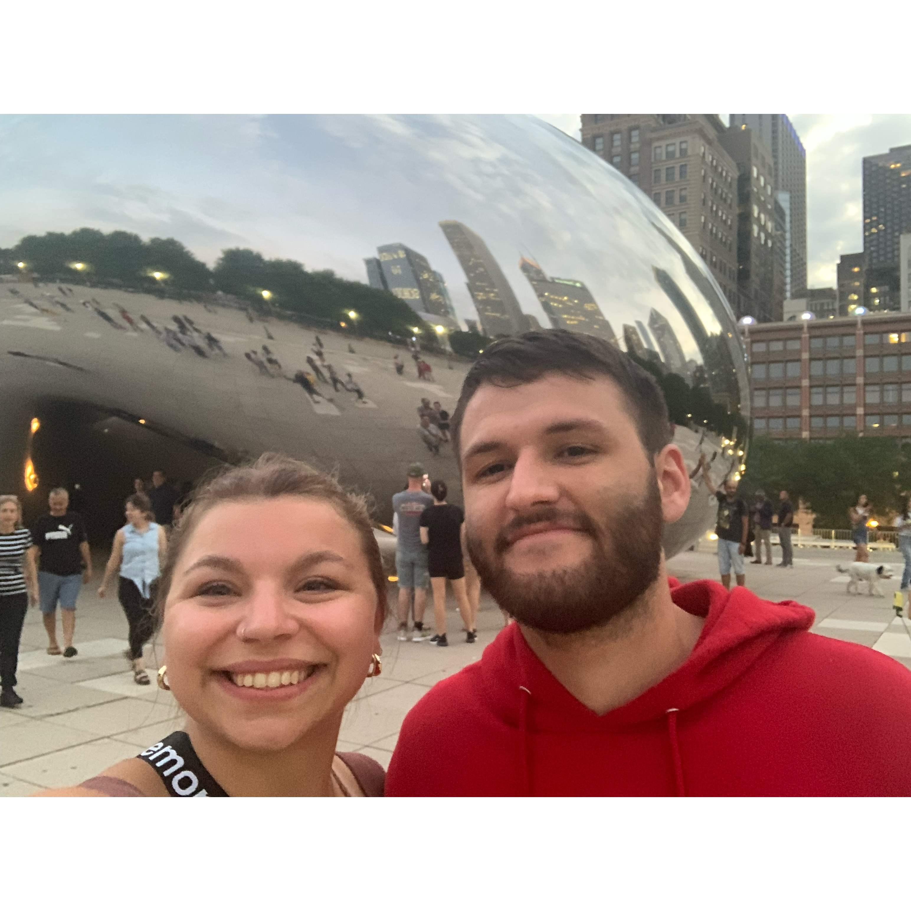 I made Chris check out the Bean while in Chicago for a chemistry conference