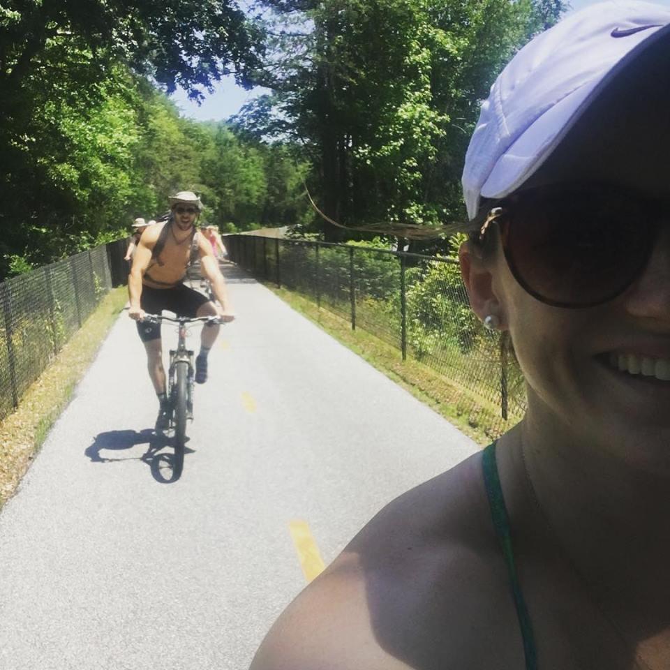 Biking Swamp Rabbit Trail - May 2018