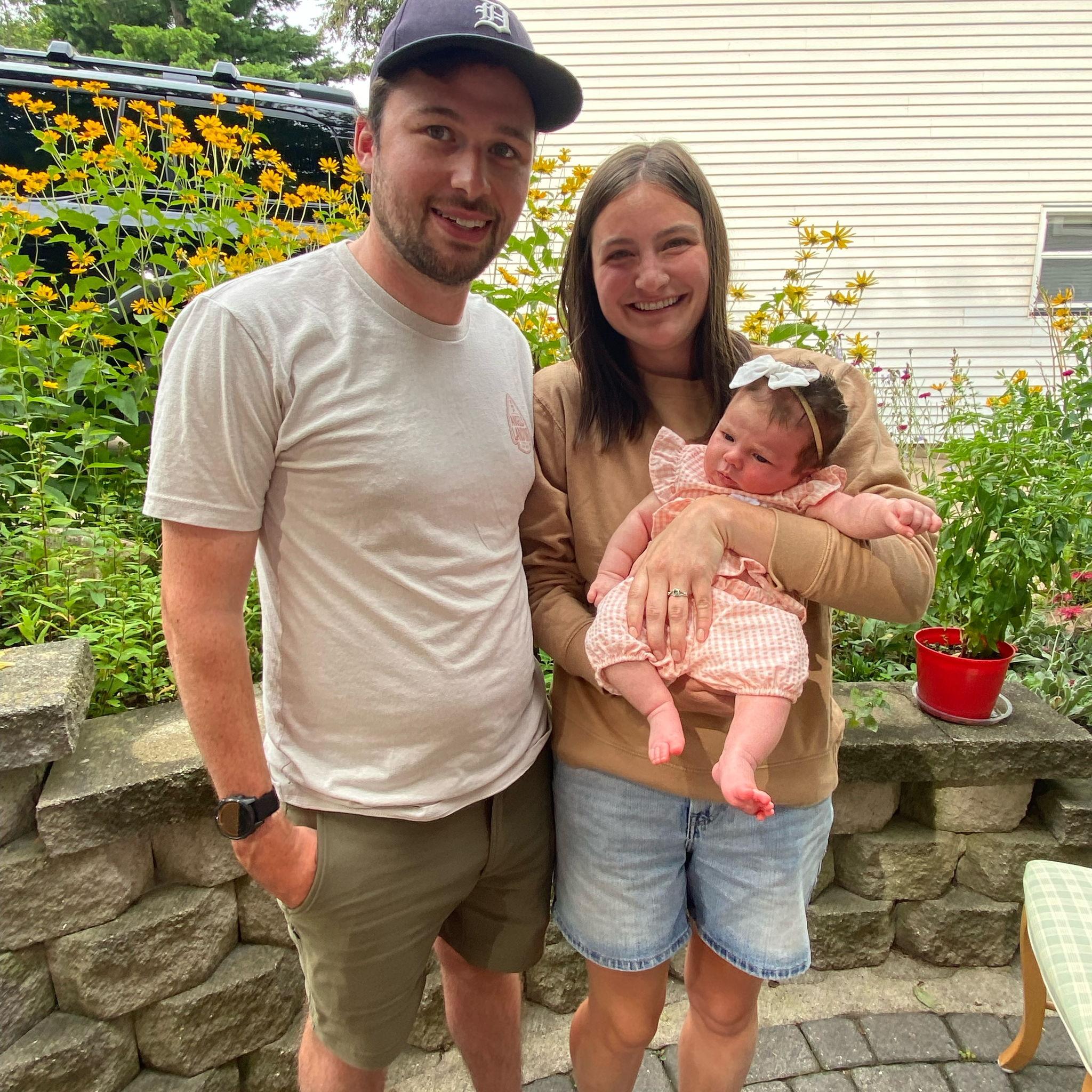 August 10th, 2025: First time meeting our sweet niece, Olive!