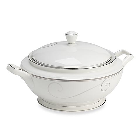 Noritake Platinum Wave Covered Vegetable Bowl