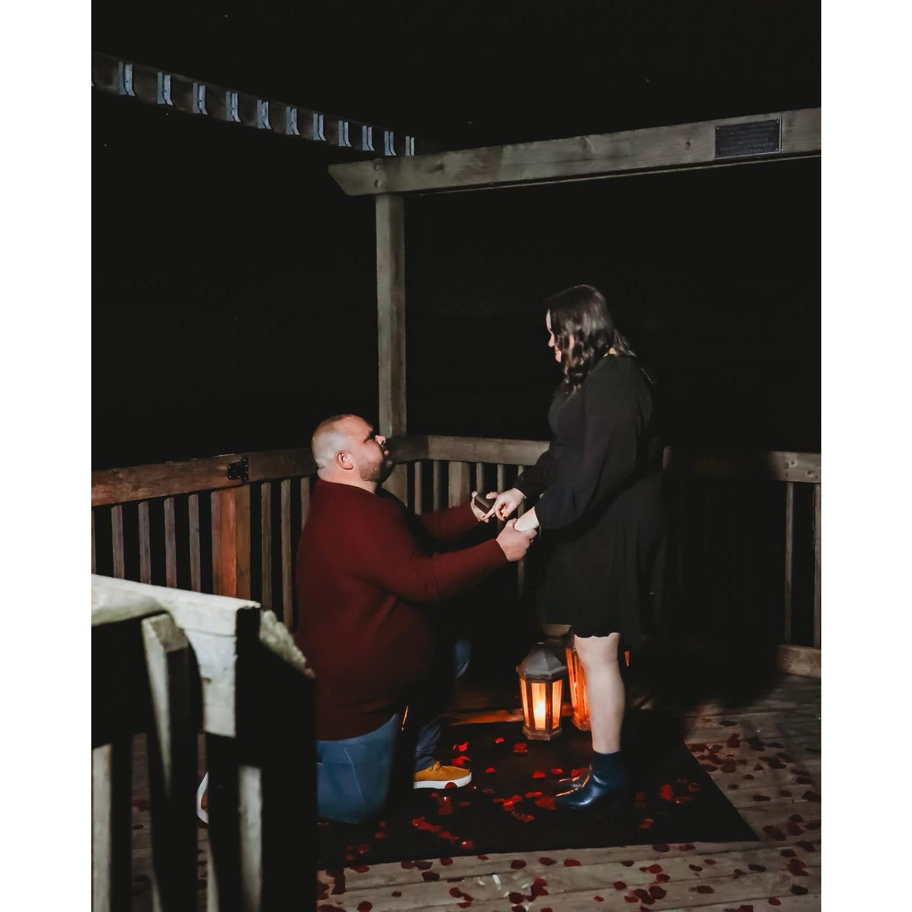 When Alan proposed and Meleah said YES.