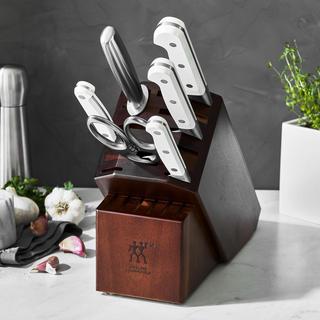 7-Piece Knife Block Set, Pro Le Blanc