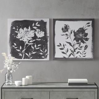 Cassia 2-Piece Floral Embellished Canvas Set