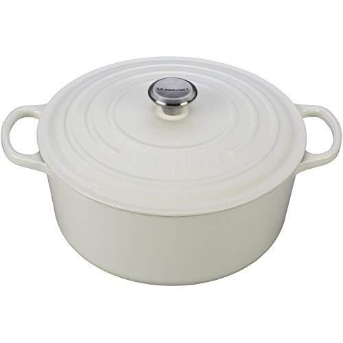 Le Creuset Signature Enameled Cast-Iron 9-Quart Round French (Dutch) Oven, White