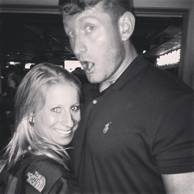 Second Picture EVER taken of us... He let me borrow his coat because I was cold