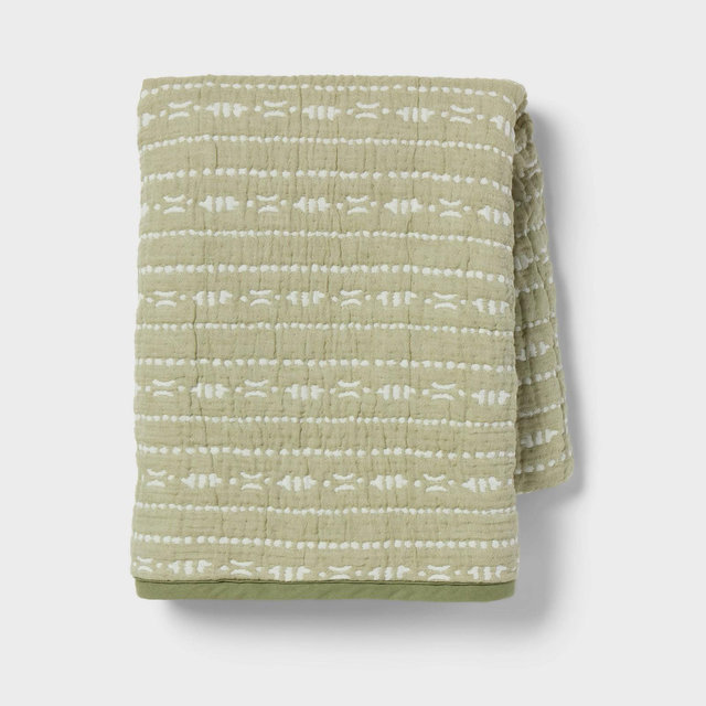 300 Thread Count Reversible Matelassé Body Pillow Cover - Threshold™