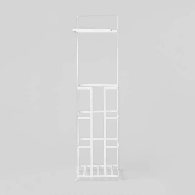 Reserve Plus Four Roll Freestanding Toilet Tissue Holder with Tissue Dispenser White - Threshold™