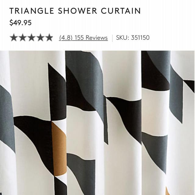 Cb2 Triangle Shower Curtain