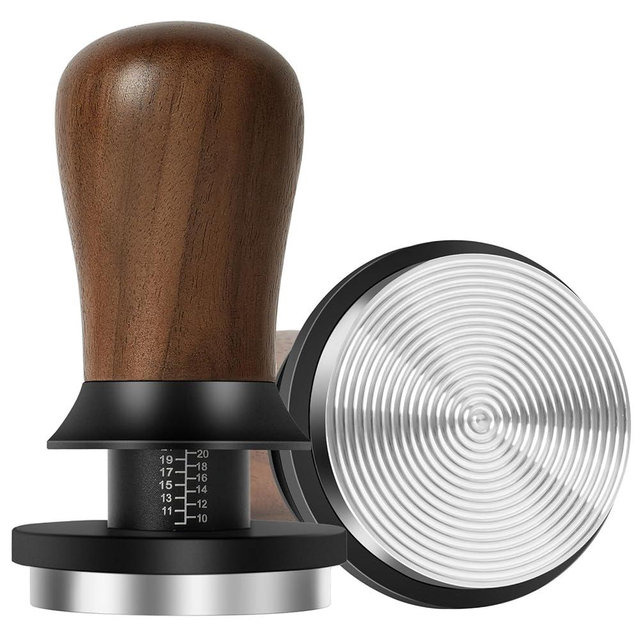 PUSEE 53.3mm Espresso Coffee Tamper - Premium Barista Coffee Tamper, Constant 30lb Calibrated Double Spring Stainless Steel Ground Espresso Tamper,Fits for All 54mm Portafilters,Espresso Accessories