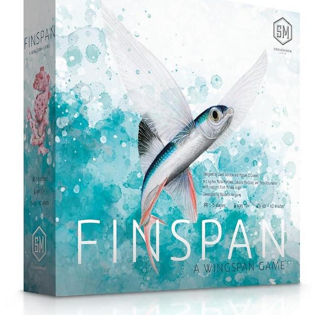 Stonemaier Games: Finspan - A Wingspan Game by David Gordon & Michael O’Connell | A Relaxing Strategy Board Game About Collecting Fish for Adults and Family | 1-5 Players, 60 Mins, Ages 14+