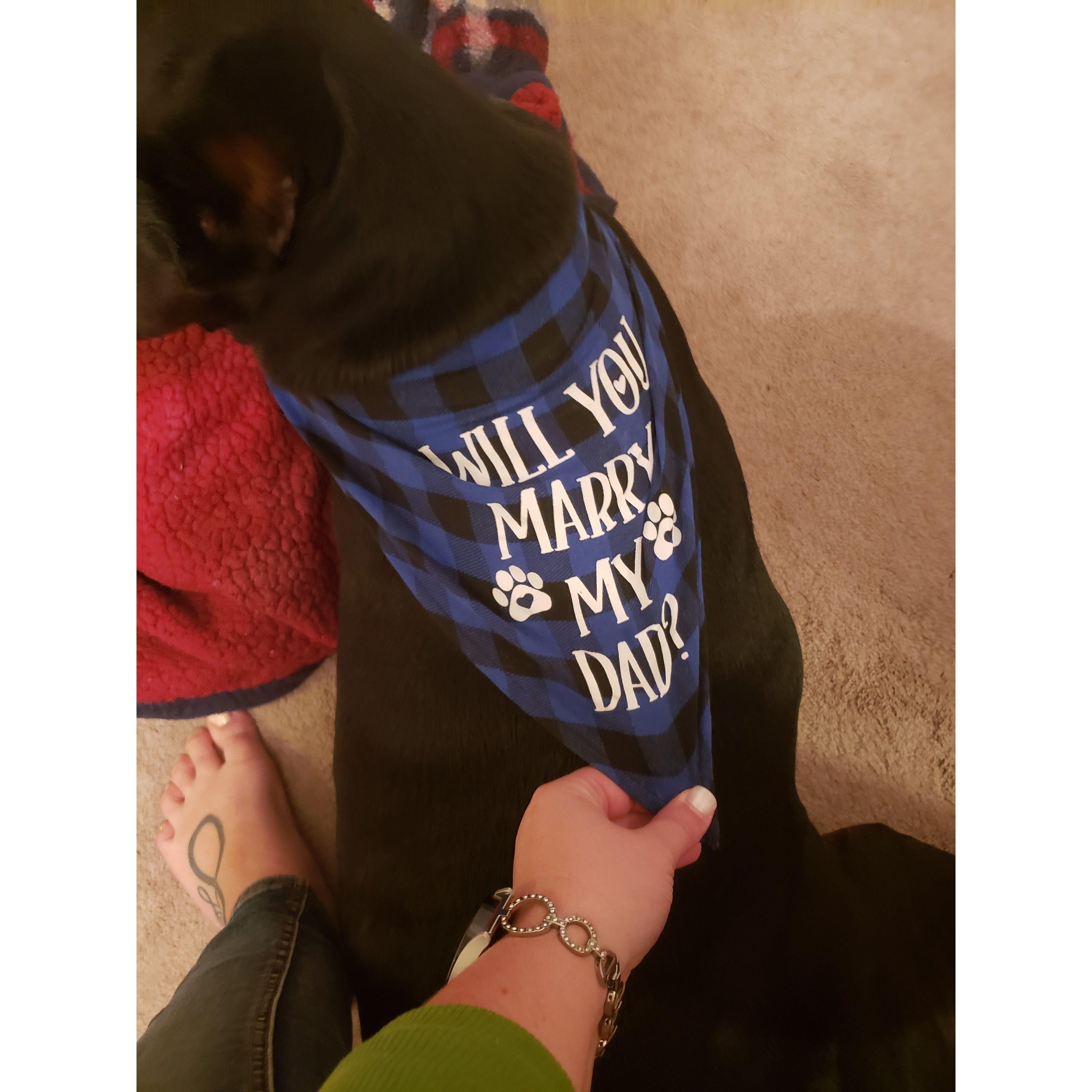 "Will you marry my Dad?"