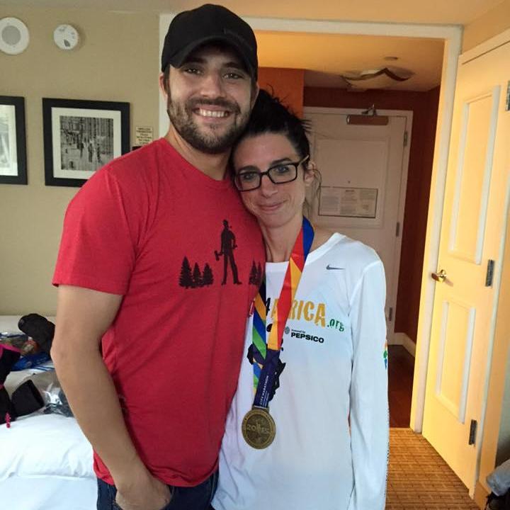 After one of many New York City Marathons!