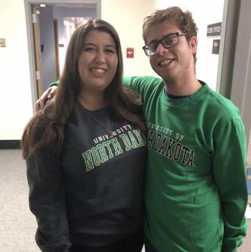 Our first UND Hockey game together