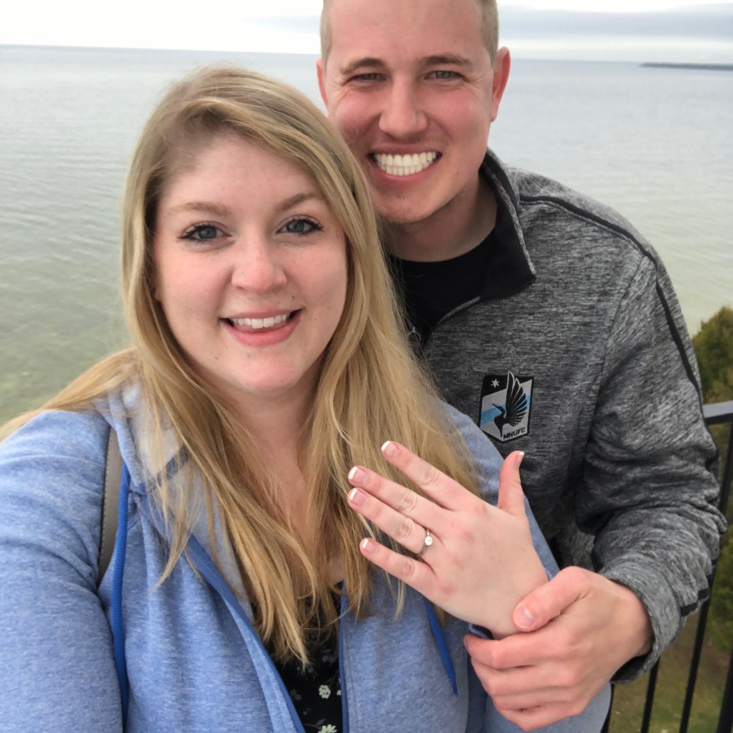 Joe proposed at the top of Cana Island Lighthouse
May 2019 💍