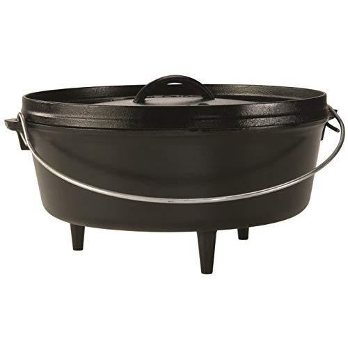 Lodge Cast Iron Camp Dutch Oven, 6-Quart