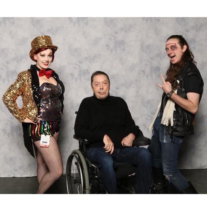 Meeting Tim Curry at Comic Con.