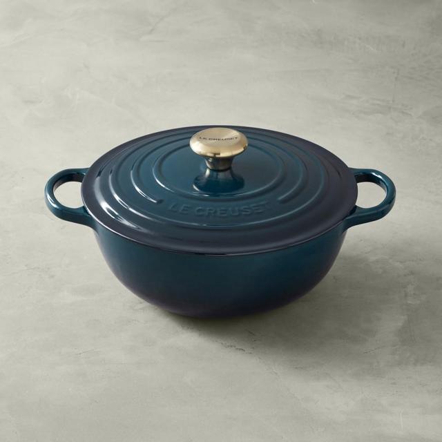 Le Creuset Enameled Cast Iron Soup Pot, 4 1/2-Qt., Agave