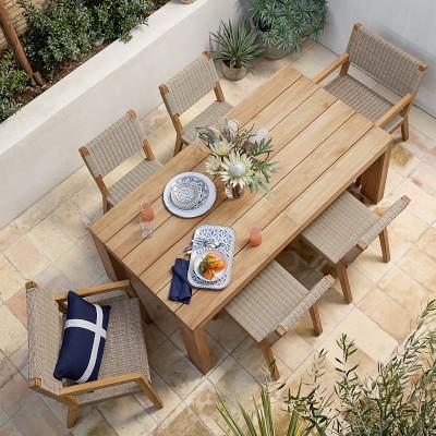 Larnaca Outdoor Teak Extendable Dining Table