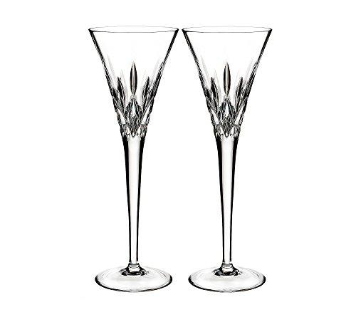 Waterford Set of 2 Lismore Pops Toasting Flutes