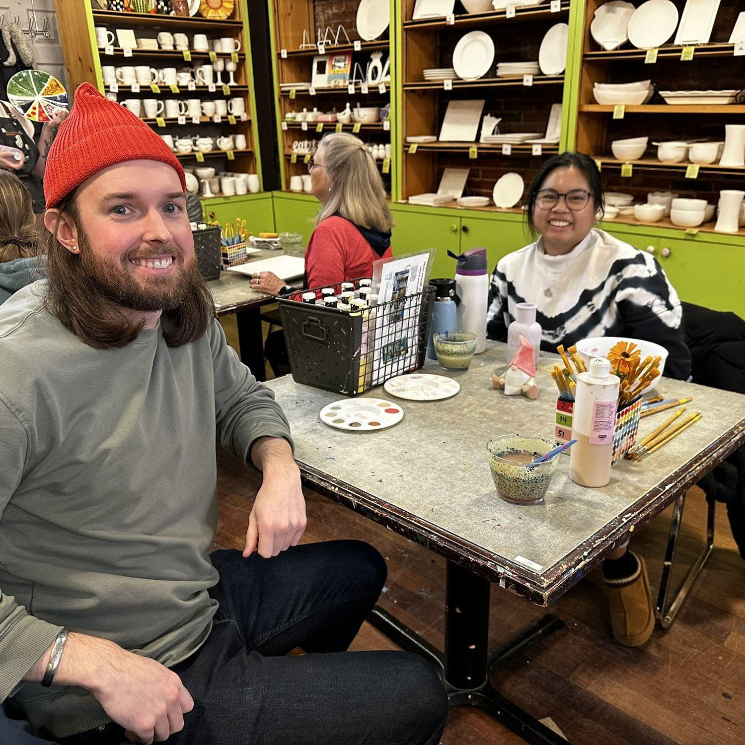 2024 - Stillwater, MN - Painting pottery and celebrating our 6 year anniversary