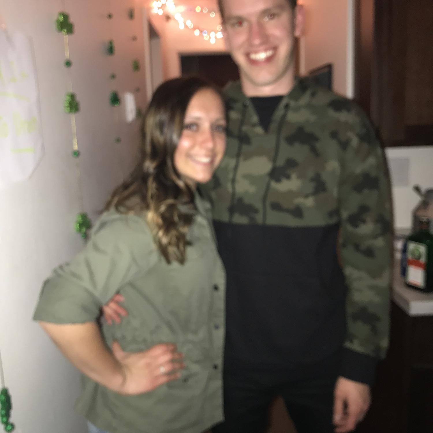 The night we “met.” We were in East Lansing for St. Patrick’s Day.
