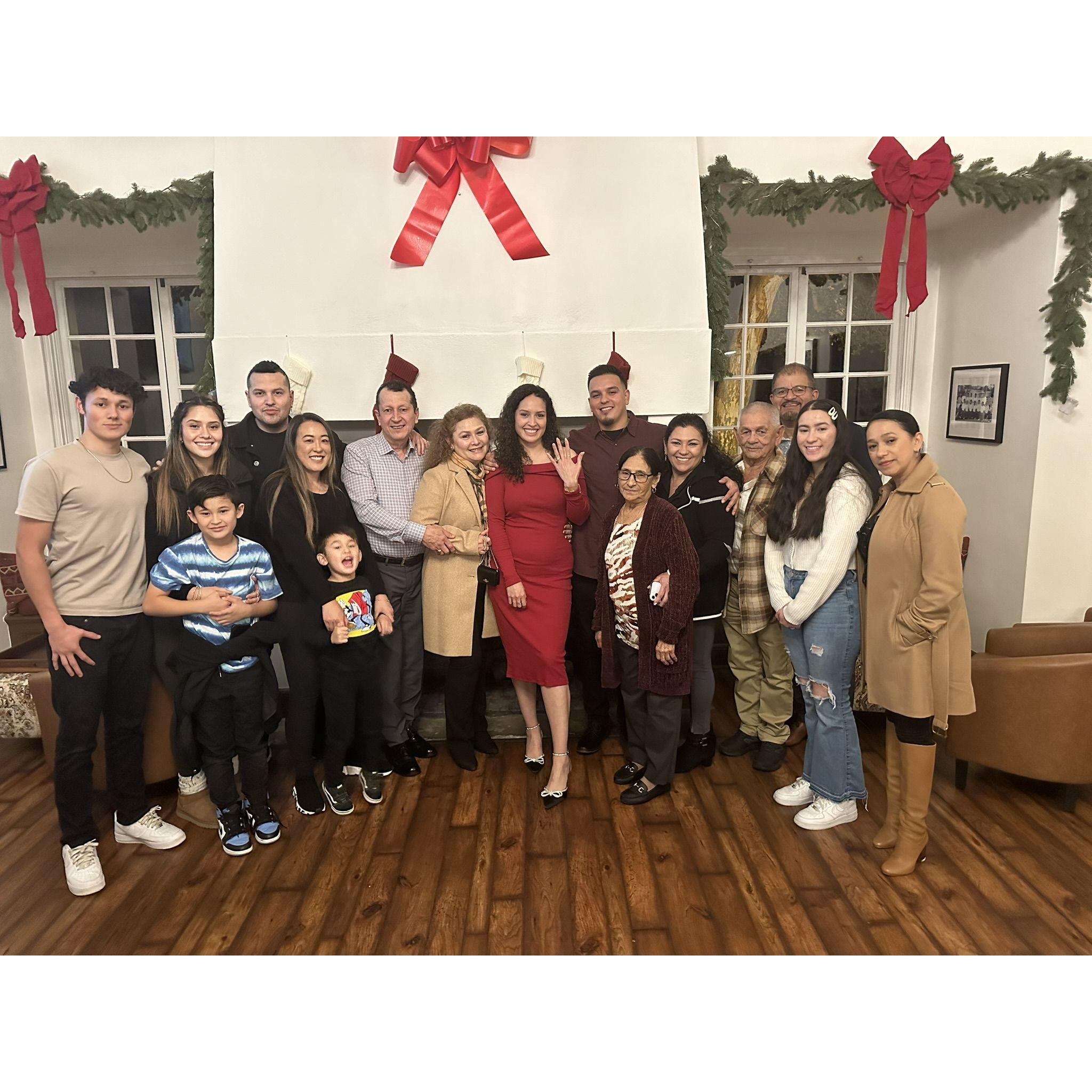 Mini engagement party right after the proposal with our loved ones.