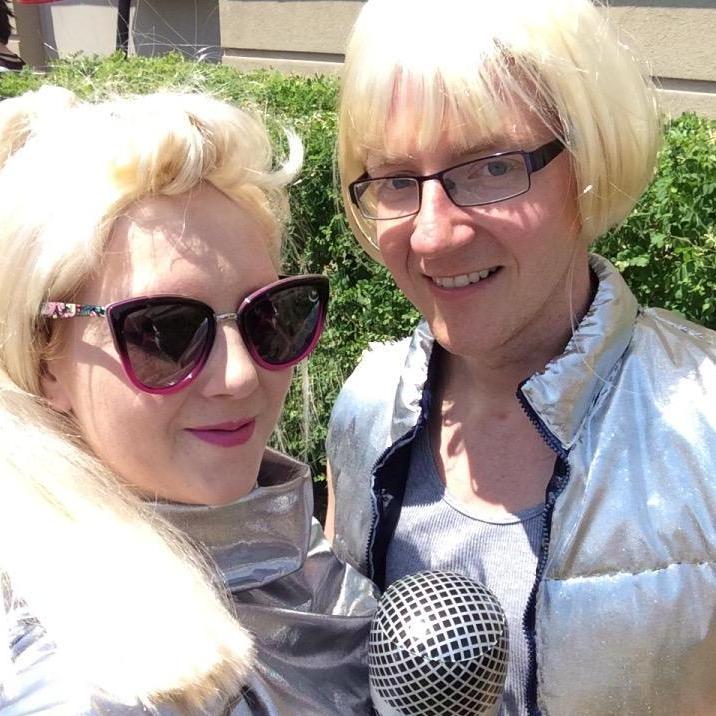 SPACE PANTS! Anime North 2016. We cosplayed Peter Dinklage and Gwen Stefani from a skit on SNL.