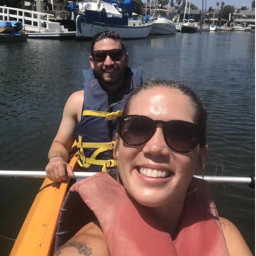 Crusin the canals around the neighborhood.