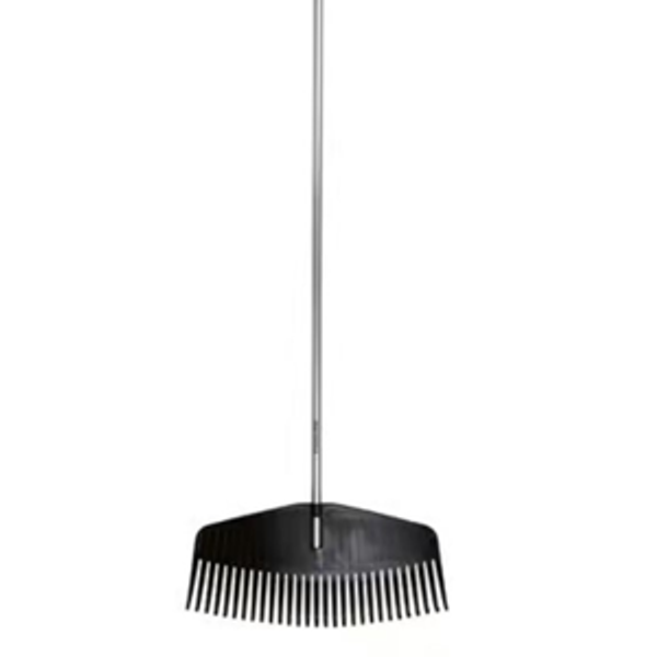 Fiskars 67 in. 29 Tine Poly Leaf Rake Aluminum Handle
