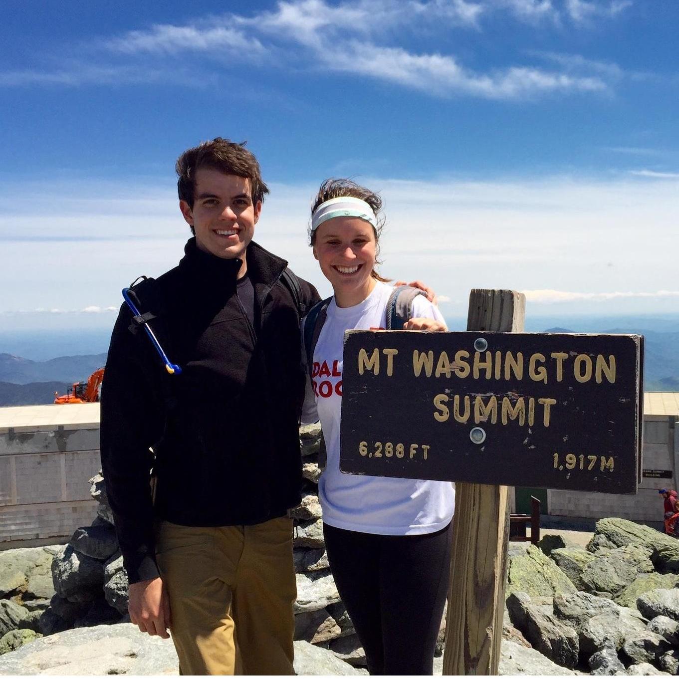 After a long hike up Mt. Washington